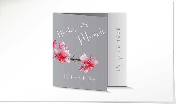 Menükarte Hochzeit 848 Menükarte Hochzeit