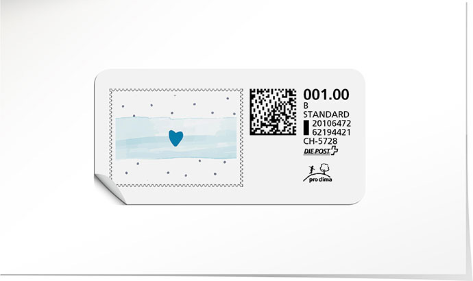 B-Post-Briefmarke 854 