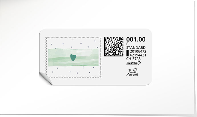 B-Post-Briefmarke 854 