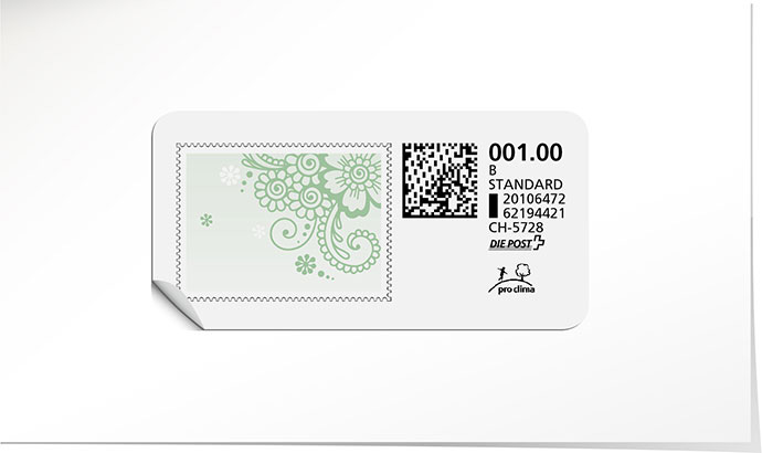 B-Post-Briefmarke 857 amande