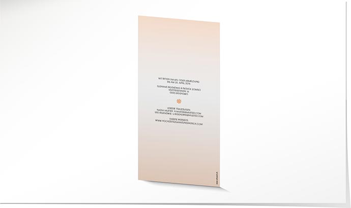 Hochzeitseinladung 857 Hochzeitskarte