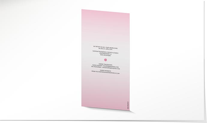 Hochzeitseinladung 857 Hochzeitskarte