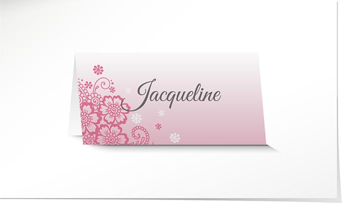 Tischkarte Hochzeit 857 Tischkarte