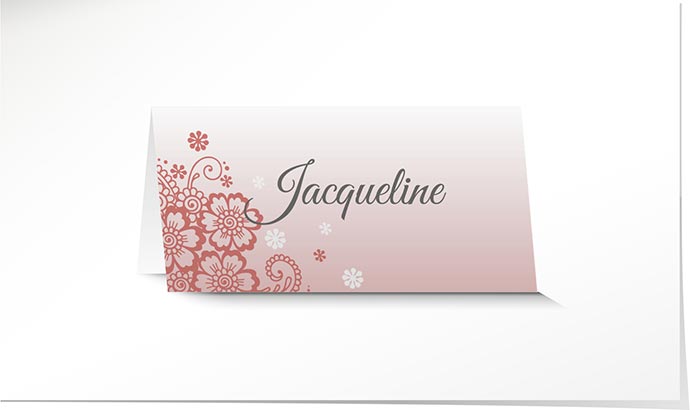 Tischkarte Hochzeit 857 Tischkarte