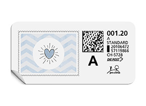 A-Post-Briefmarke 858