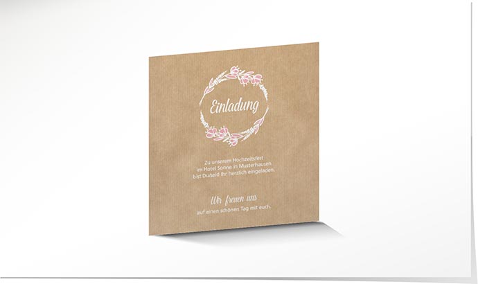 Einlagekarte 862 Einlagekarte Hochzeit