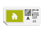 A-Post-Briefmarke 863