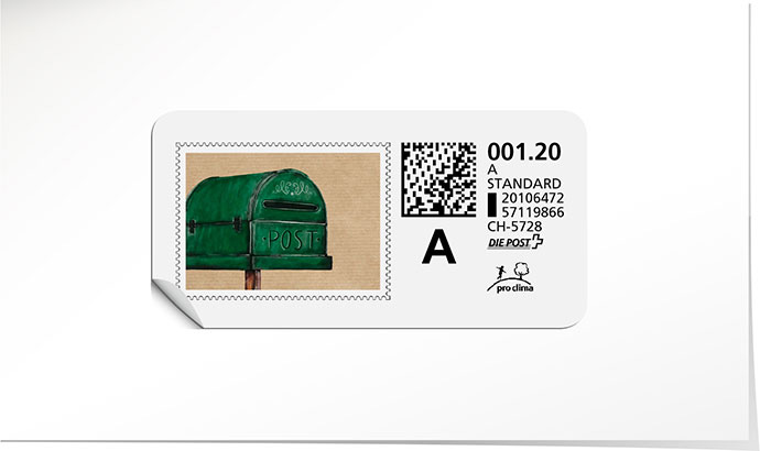 A-Post-Briefmarke 865 cactus green