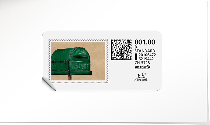 B-Post-Briefmarke 865 cactus green