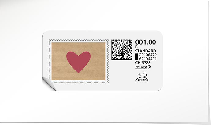 B-Post-Briefmarke 866 rot