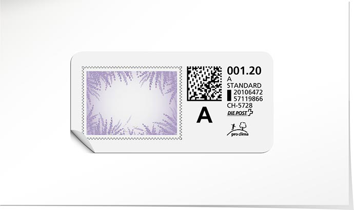 A-Post-Briefmarke 873 lavendel