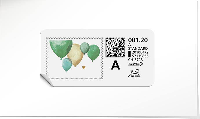 A-Post-Briefmarke 875 türkis