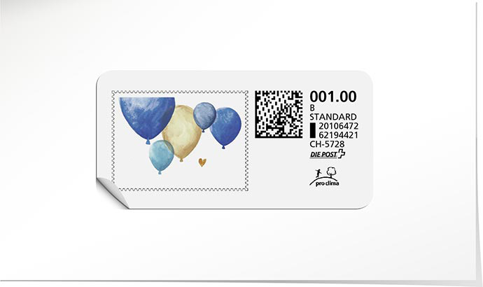 B-Post-Briefmarke 875 stahlblau