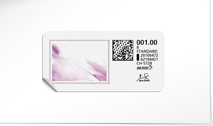 B-Post-Briefmarke 877 orchid