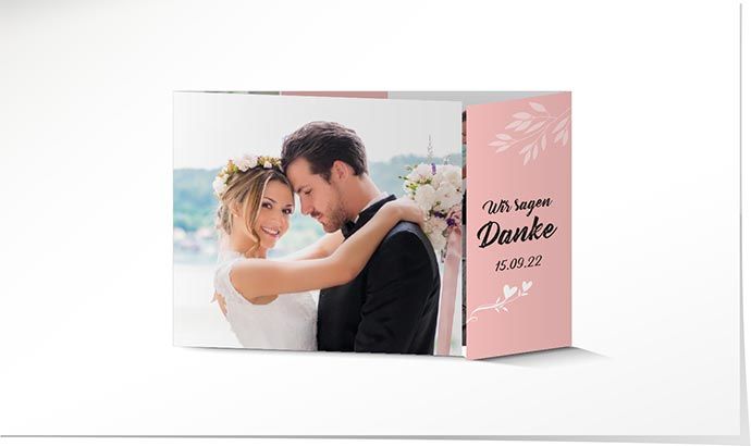 Dankeskarte Hochzeit 883 Dankeskarte Hochzeit