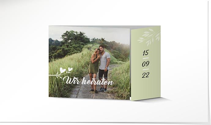 Hochzeitseinladung 883 Hochzeitskarte