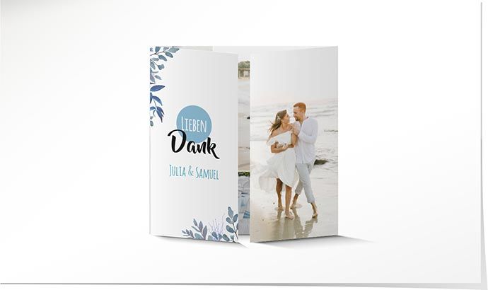 Dankeskarte Hochzeit 884A Dankeskarte Hochzeit