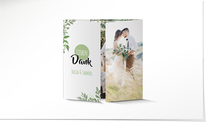 Dankeskarte Hochzeit 884A Dankeskarte Hochzeit