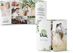 Dankeskarte Hochzeit 884A