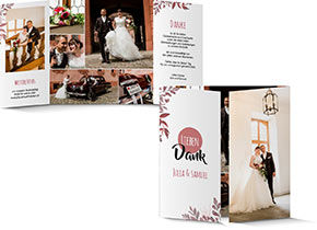 Dankeskarte Hochzeit 884A