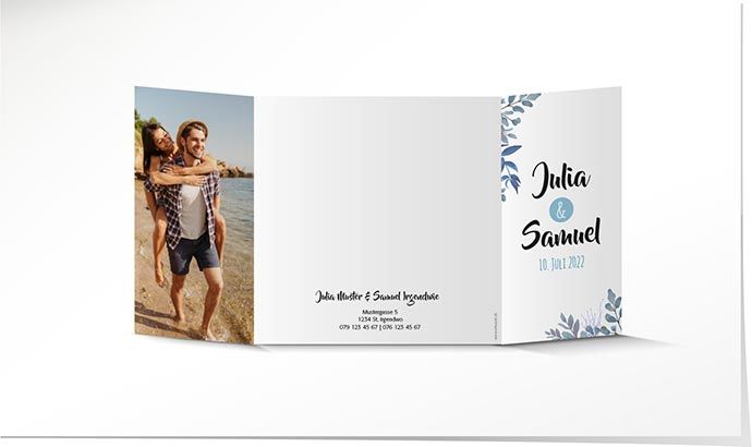 Hochzeitseinladung 884 Hochzeitskarte