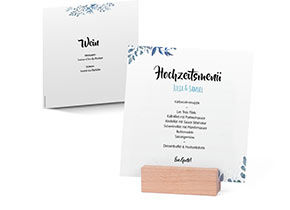Menükarte Hochzeit 884