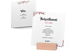 Menükarte Hochzeit 884