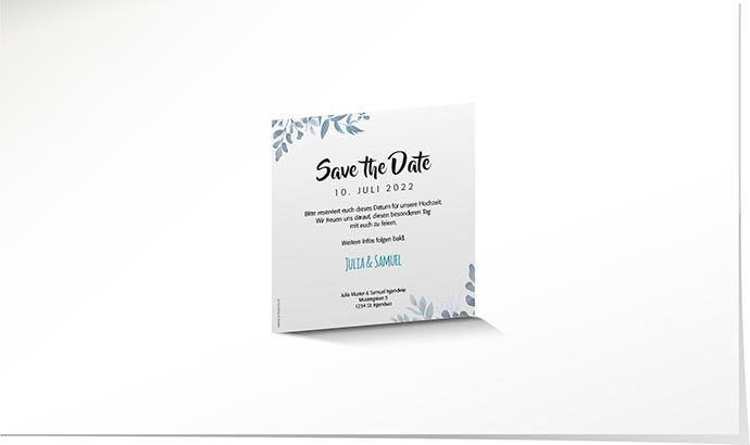 Save the Date Magnetkarte 884 Save the Date Magnetkarte