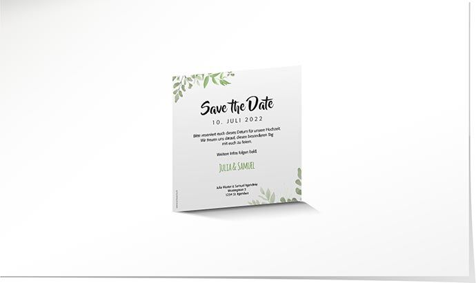 Save the Date Magnetkarte 884 Save the Date Magnetkarte