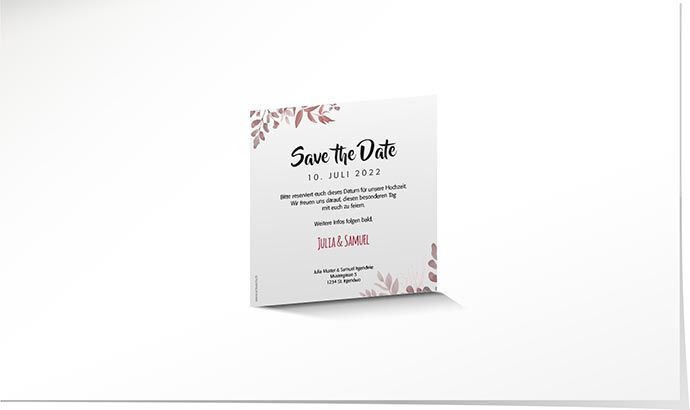 Save the Date Magnetkarte 884 Save the Date Magnetkarte