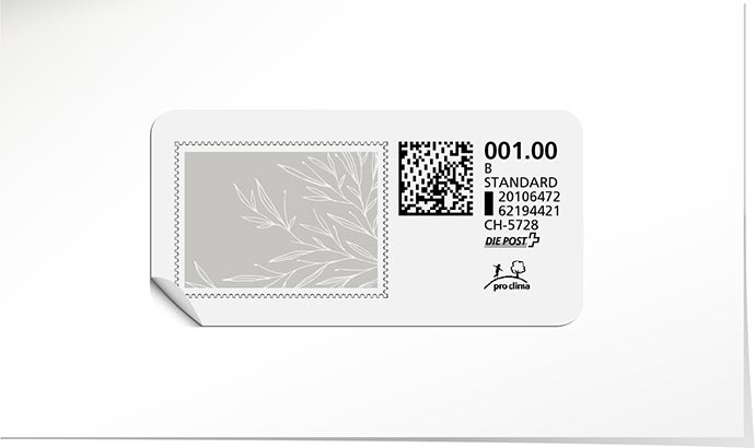 B-Post-Briefmarke 895 mediumgrau