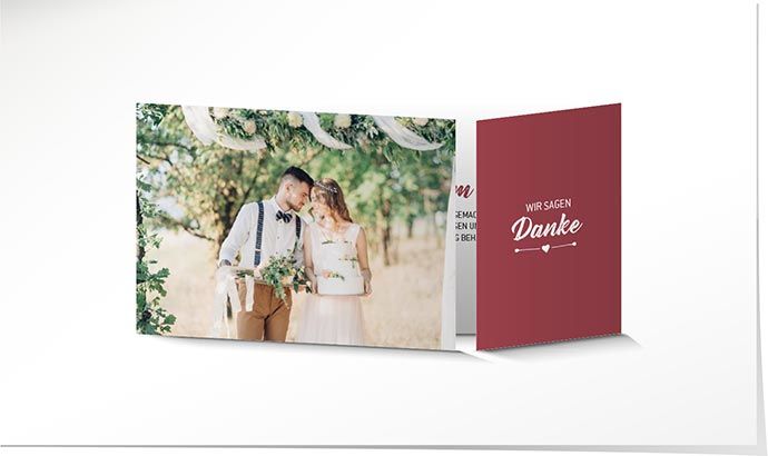 Dankeskarte Hochzeit 896 Dankeskarte Hochzeit