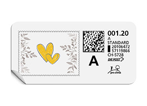 A-Post-Briefmarke 898 narzissengelb