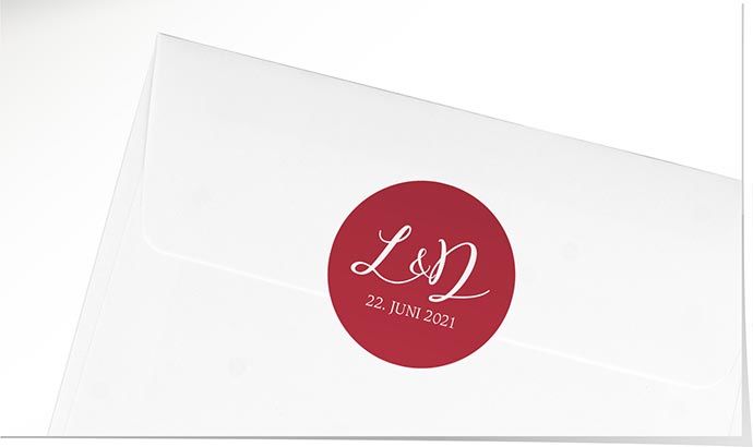 Aufkleber Hochzeit 903 Hochzeitsaufkleber