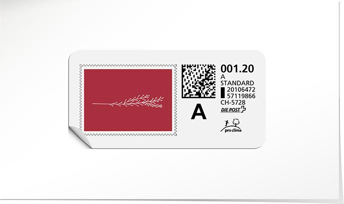 A-Post-Briefmarke 903 Tiefrot