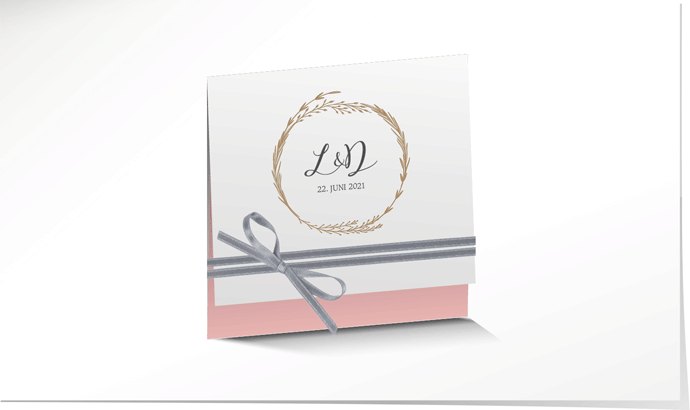 Hochzeitseinladung 903 mit Prägung Hochzeitskarte