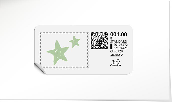 B-Post-Briefmarke 906 grün
