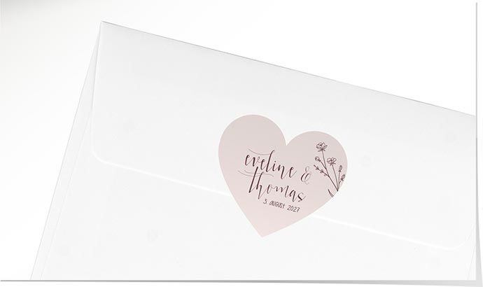 Aufkleber Hochzeit 908 Hochzeitsaufkleber