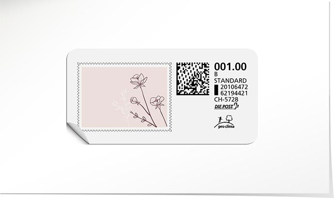 B-Post-Briefmarke 908 bordeaux