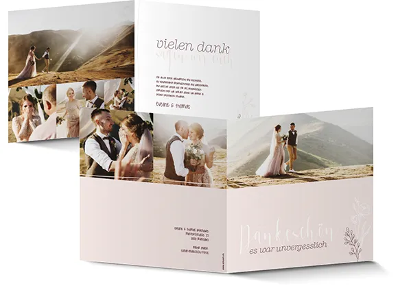 Dankeskarte Hochzeit 908