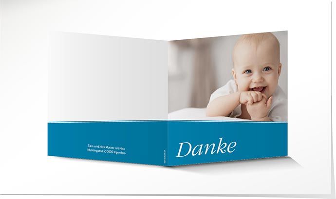 Dankeskarte Geburt 910 Dankeskarte Geburt