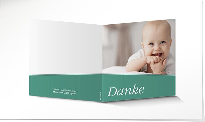 Dankeskarte Geburt 910 Dankeskarte Geburt