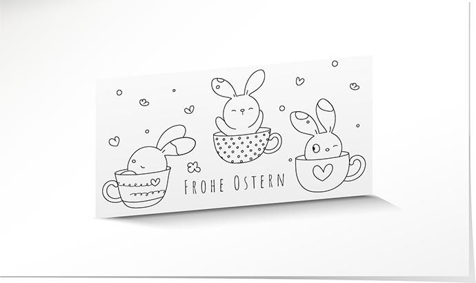 Osterkarte 929 Grusskarte zu Ostern