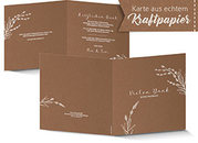 Dankeskarte Hochzeit 931 Kraftpapier