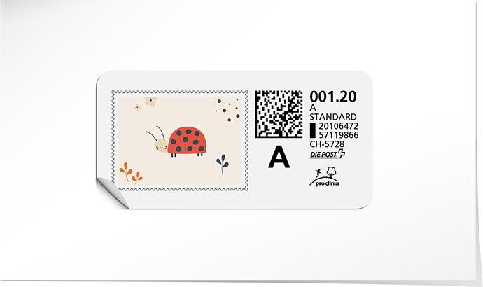 A-Post-Briefmarke 953 korallenrot