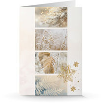 Weihnachtskarte 9601 Collage mit Prägung
