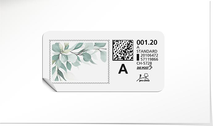 A-Post-Briefmarke 977 olivegrün