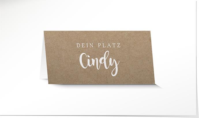 Tischkarte Hochzeit 985 Tischkarte