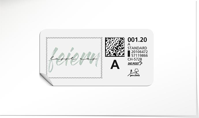 A-Post-Briefmarke 991 türkis
