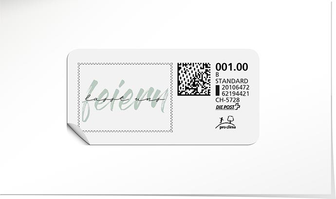 B-Post-Briefmarke 991 türkis